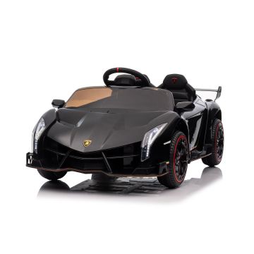 Lamborghini børnebil Veneno med fjernbetjening 12V sort