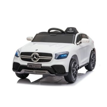 Mercedes børnebil GLC Coupé med fjernbetjening 12V Hvid