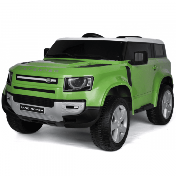 Range Rover børnebil Defender med fjernbetjening 12V grøn