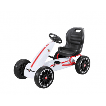 Fiat Abarth pedal-drevet Gokart til børn hvid